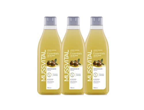 Mussvital Essentials Gel de Baño Oliva Pack 3U.